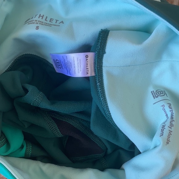 Athleta Elation 78 Tights Leggings Asymmetrical High Waisted - Picture 6 of 11